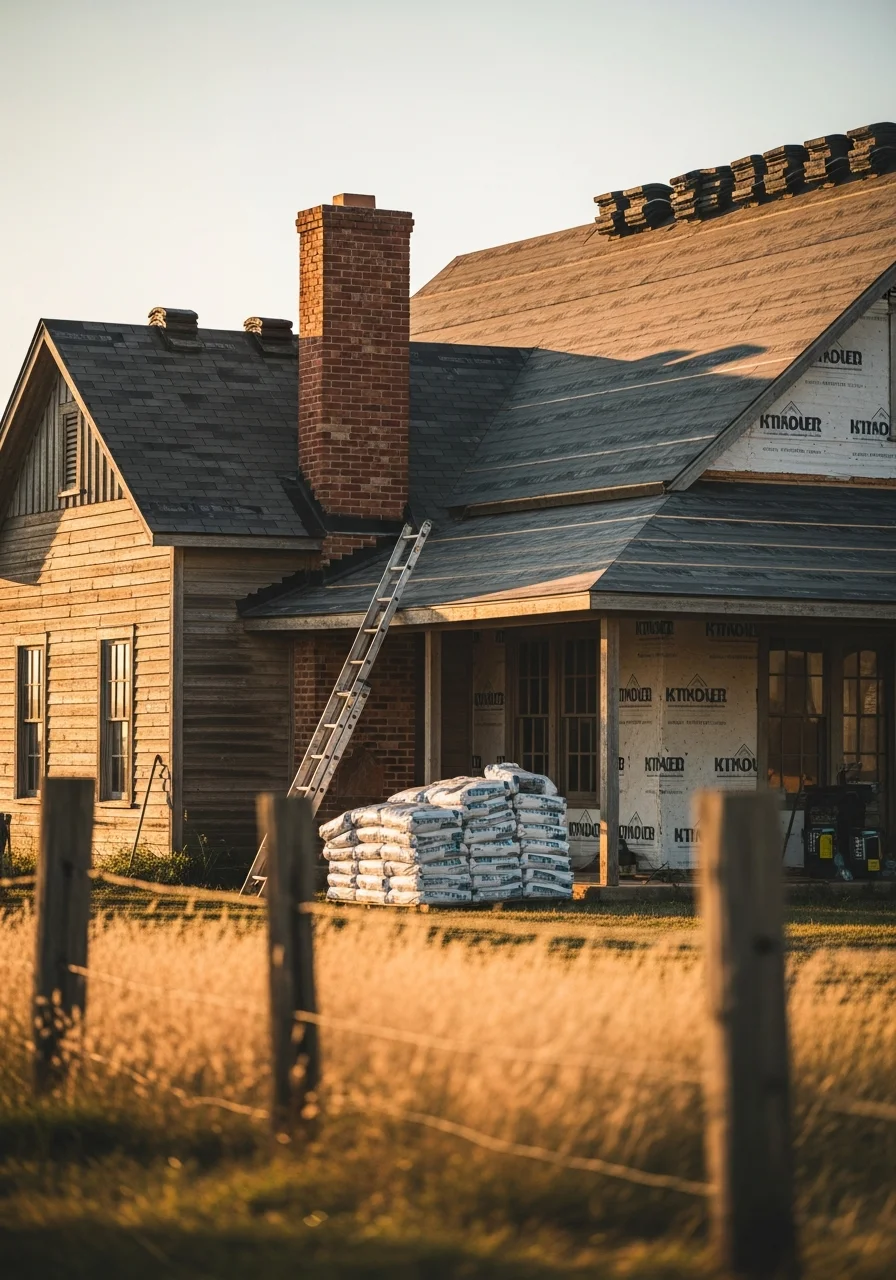 Professional work on a Kingfisher rural property, showing quality craftsmanship suited to the area.