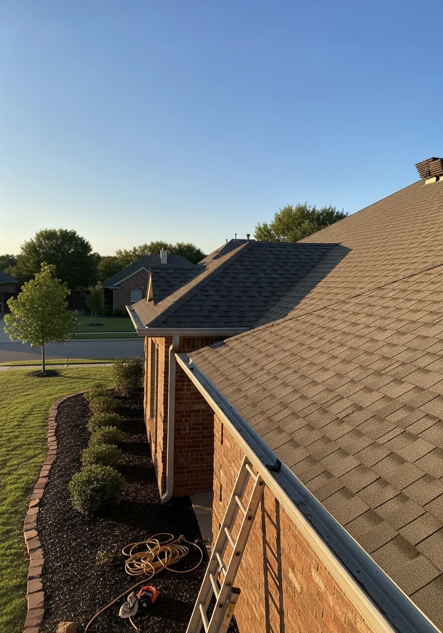 Quality exterior work on a Moore property, showing professional finish and attention to detail.